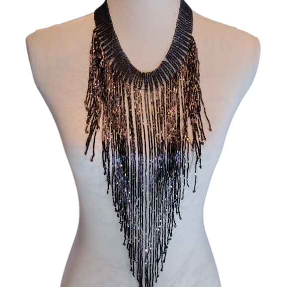 Vintage Beaded Collar *Needs work - Picture 2 of 8